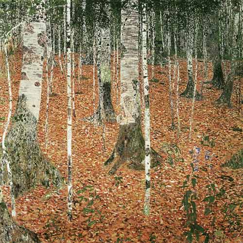 Forêt de bouleaux en automne, 1903 Gustav Klimt, Vienne, Osterreichische Galerie